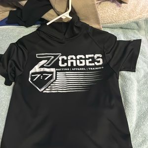 Z-Cages athletic short sleeve with hood